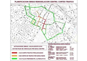 La primera fase de las obras del proceso de peatonalización del centro terminarán la próxima semana con el asfaltado de las calles