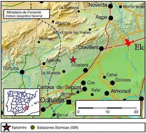 Registrado un terremoto de magnitud 4,2 en Albatera (Alicante), que se deja sentir en la provincia de Albacete