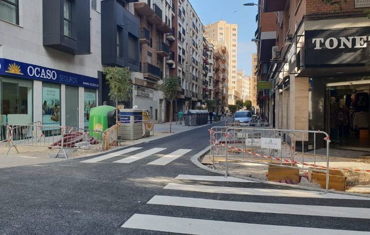 Así está el estado de las calles cortadas al tráfico en el centro de Albacete 