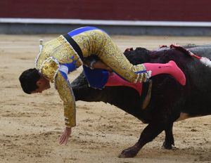 El torero albaceteño Rubén Pinar, intervenido de una cornada 