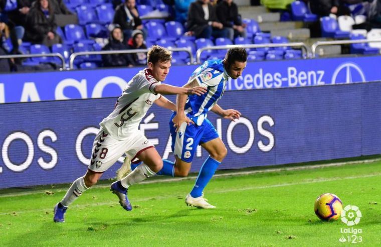 2-0. El Albacete perdió ante un Depor que lo superó de principio a fin