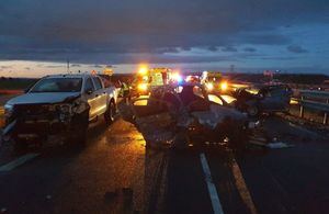 Un fallecido y cuatro heridos tras la colisión de tres vehículos en Albacete