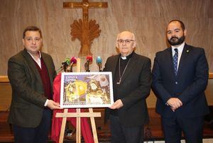 La imagen de Nuestra Señora de Las Angustias protagoniza el sello de Correos dedicado a la Semana Santa de Albacete