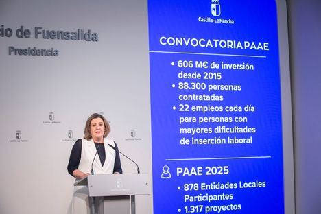 La convocatoria del Programa de Apoyo Activo al Empleo se publica mañana en el DOCM y tendrá el plazo de presentación de proyectos abierto hasta el 24 de abril