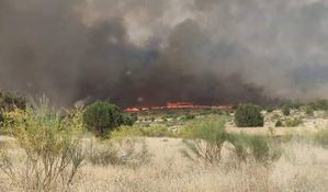 Dos dotaciones del Parque del SEPEI de Villarrobledo colaboran en la extinción de un incendio detectado en El Bonillo