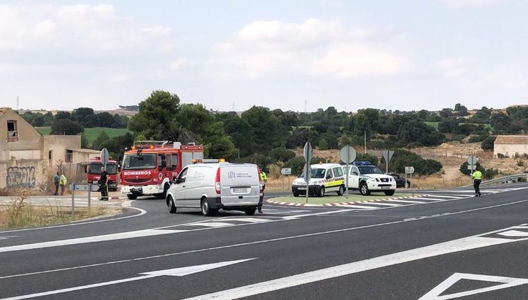 Una persona fallecida en un accidente en el que Interviene el SEPEI en la carretera de Casas Ibáñez 