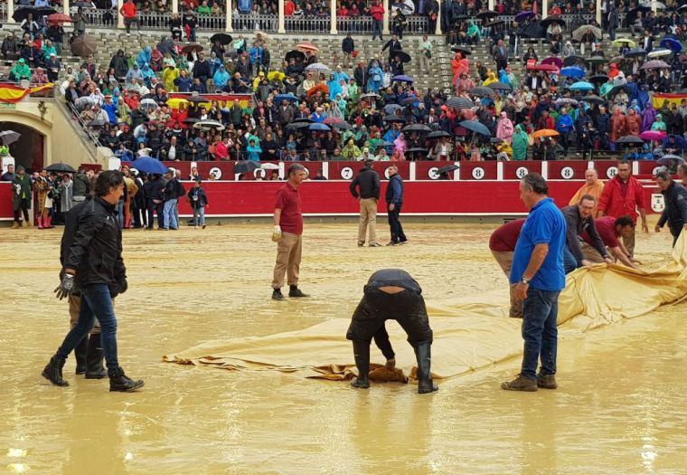 Suspendida la corrida de toros de Albacete por la lluvia 