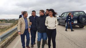 Santiago Cabañero visita las zonas afectadas por el temporal y reitera el compromiso de la Diputación de Albacete con ellas