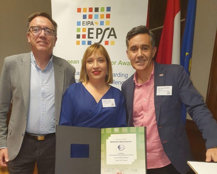 La Plataforma Digital de la Diputación de Albacete recibe en Maastricht un nuevo reconocimiento en el marco de los European Public Sector Award