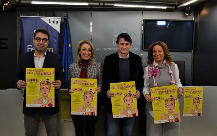 El Ayuntamiento de Albacete y la Federación de Comercio impulsan la campaña ¡Compra sin Prisas!