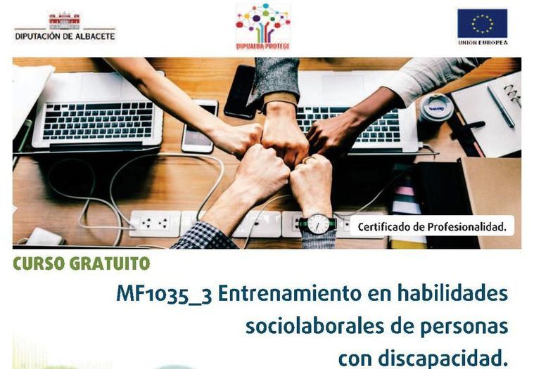 Abierto el plazo de inscripciones para los dos primeros cursos formativos del proyecto ‘Dipualba Protege’ de la Diputación de Albacete
