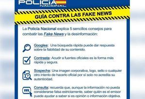 La Policía Nacional presenta la primera guía para evitar ser manipulados por las fake news