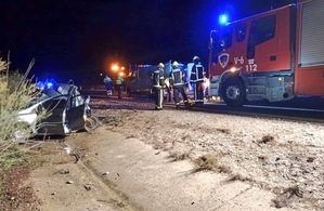 Un camión arrolla a un coche averiado en la A-30 en Tobarra y acaba con la vida de la mujer que lo ocupababa