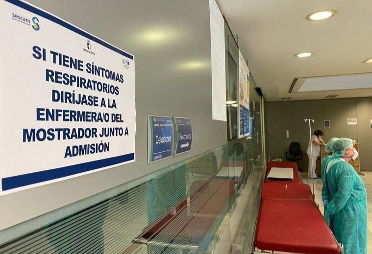 La sala de espera habilitada en Albacete para atender repunte de casos cierra al aliviarse la presión asistencial