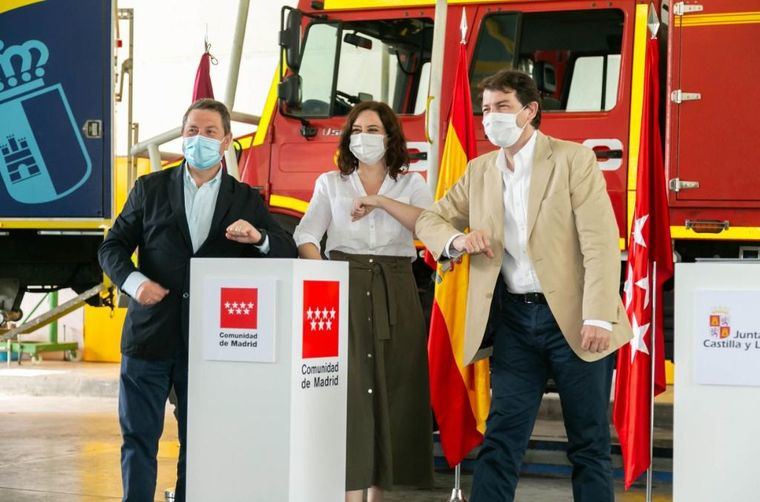 Castilla-La Mancha, Madrid y Castilla-León crearán una zona de actuación conjunta, de 5 km a cada lado, ante incendios forestales