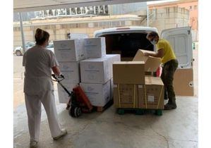 Los hospitales de la provincia de Albacete reciben un nuevo envío de material de artículos de protección