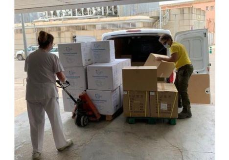 Los hospitales de la provincia de Albacete reciben un nuevo envío de material de artículos de protección