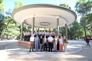 La Banda Sinfónica Municipal rinde homenaje al Templete con la interpretación del Himno de Albacete