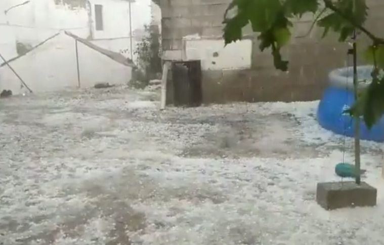 Una tormenta de granizo daña de nuevo los cultivos de Molinicos y otras poblaciones de la sierra de Albacete