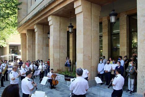 La Banda Sinfónica Municipal homenajea a trabajadores municipales de Albacete por su esfuerzo contra la pandemia