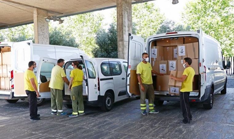 Foto: La Junta ha realizado esta semana un nuevo envío a centros sanitarios.