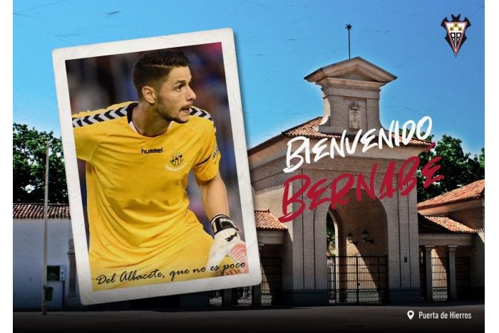 El portero Bernabé Barragán, nuevo jugador del Albacete Balompié