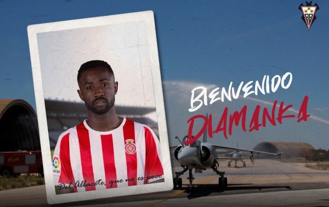 Diamanka, nuevo jugador del Albacete que llega cedido procedente del Girona 