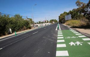El Ayuntamiento de Albacete remata la construcción de un nuevo tramo de carril bici de 1.500 metros en la carretera de Jaén