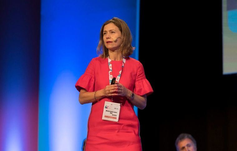 Foto: María Jesús Lamas, durante el 62º Congreso Nacional de la SEFH celebrado en Madrid.