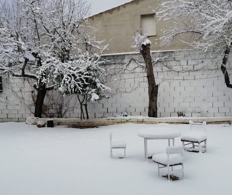 Foto: Nieve en El Bonillo.