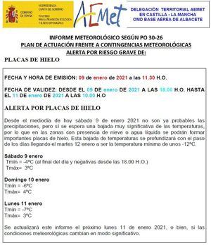 Temporal.- La nieve deja a 27.000 abonados de Albacete, Cuenca, Guadalajara y Toledo sin electricidad. Las temperaturas bajarán hasta 12 grados bajo cero