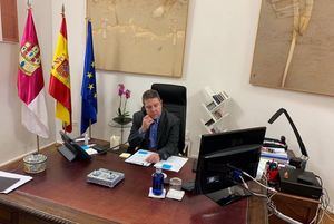Temporal.- Page traslada al Rey y a Pedro Sánchez la evolución de los trabajos en Castilla-La Mancha para hacer frente a 'Filomena'