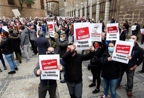 Los hosteleros de Castilla-La Mancha convocan una manifestación este miércoles en Toledo ante la prorroga de las restricciones