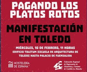 Los hosteleros Castilla-La Mancha alertan de que Delegación del Gobierno entorpece su protesta prevista este miércoles y le acusan de boicot