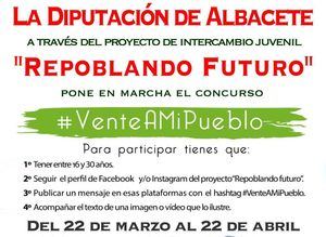 La Diputación de Albacete pone en marcha el concurso #VenteAMipueblo para fomentar el turismo rural y dar a conocer las bondades de los municipios de la provincia