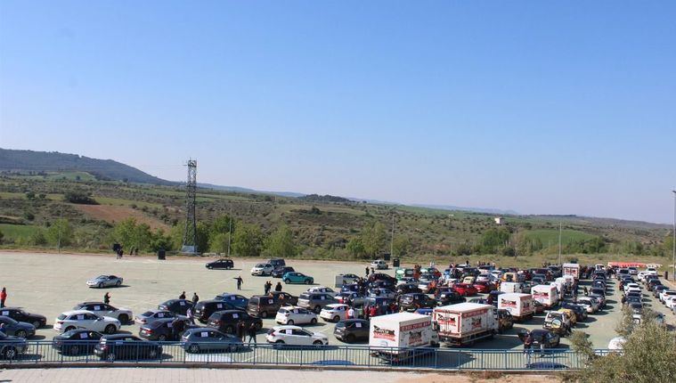 Más de medio millar de vehículos de empresarios de la provincia de Guadalajara protestan ante su situación 'crítica'