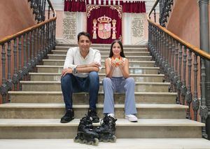 Recepción a la patinadora Andrea Valenciano en el Palacio Provincial de Albacete