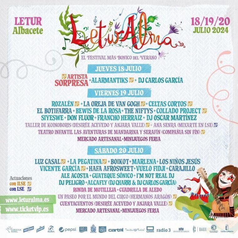 Leturalma 2024, que se celebrará los días 18, 19 y 20 de julio, cierra su programación por días