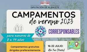 Los 'Campamentos de Verano Corresponsables' de la Diputación de Albacete se podrán solicitar desde este miércoles