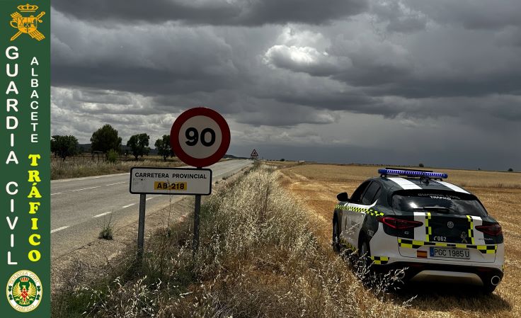 Investigado por conducir a 184 kilómetros hora en un tramo de vía limitado a 90 en Chinchilla de Montearagón