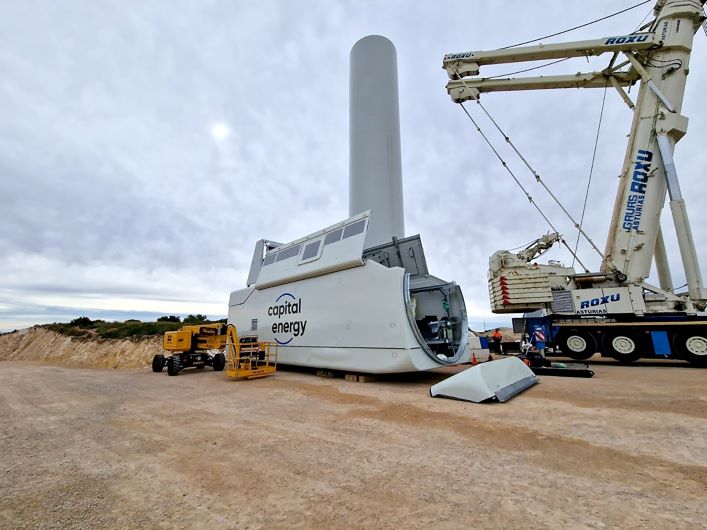 Capital Energy instala 10 aerogeneradores de Siemens Gamesa en su parque eólico La Herrada (Albacete)