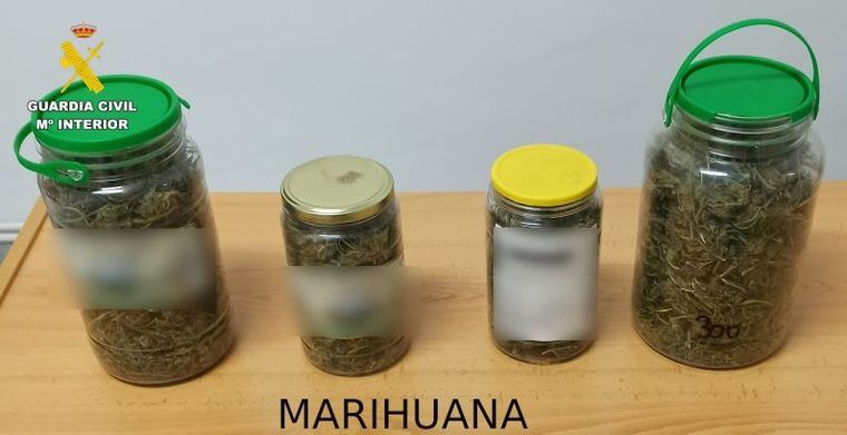 Detenida en Elche de la Sierra (Albacete) una mujer de 51 años por tráfico de marihuana