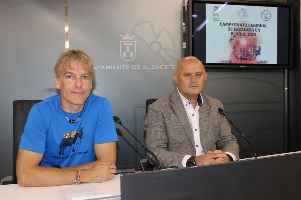 Francisco Villaescusa anima a los albaceteños a disfrutar del Campeonato Regional de Escalada en Bloque 2023 que por primera vez en la historia acoge Albacete este domingo