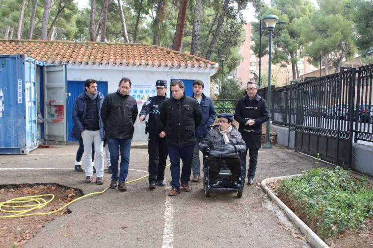 Manuel Serrano asegura que el Parque Infantil de Tráfico ganará en seguridad, accesibilidad y modernidad tras las obras del Plan de Empleo