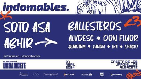 Primavera Cultural: ‘Indomables’ trae la música urbana a Albacete este sábado
