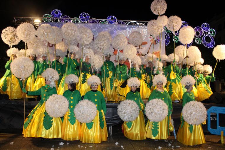 Los trabajadores de la Residencia Núñez de Balboa, ganadores del Carnaval de Albacete, por su disfraz ‘Flores dientes de león’