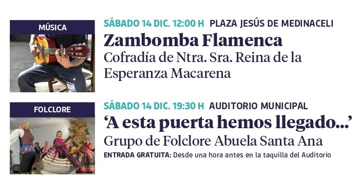 La Navidad continúa en Albacete este sábado con Zambomba Flamenca en la Plaza Jesús de Medinaceli y folclore en el Auditorio Municipal