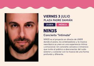 El Verano Cultural acerca mañana a Albacete la innovadora propuesta musical de NIN3S, uno de los grandes nombres de la programación estival de este año 2026