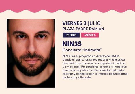 El Verano Cultural acerca mañana a Albacete la innovadora propuesta musical de NIN3S, uno de los grandes nombres de la programación estival de este año 2026