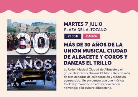 La música tradicional y la creación poética contemporánea protagonizan la programación de Verano Cultural de mañana en Albacete